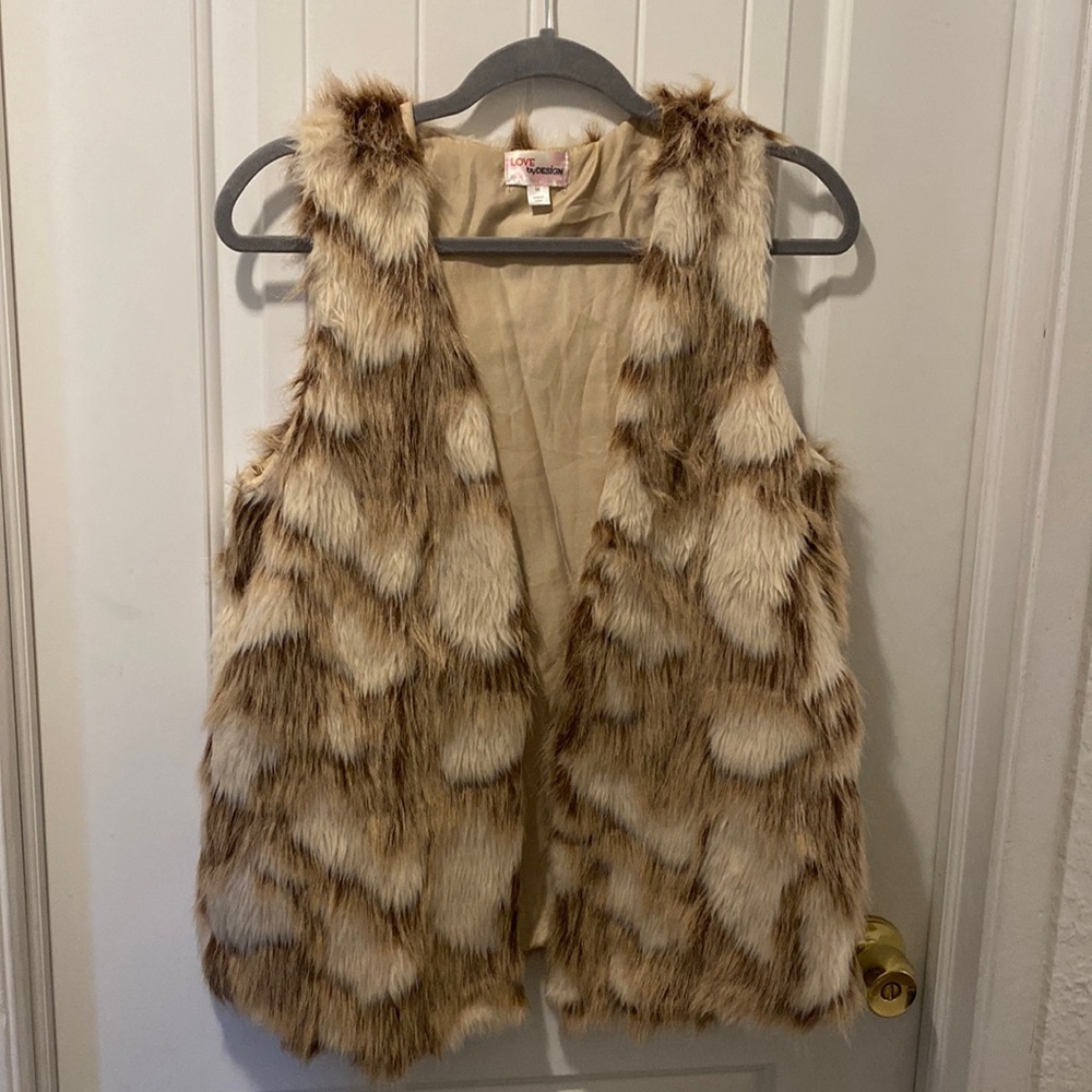Faux fur vest